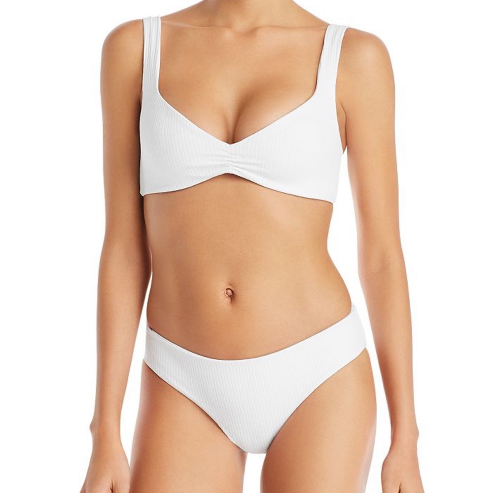 Tavik white ribbed bikini